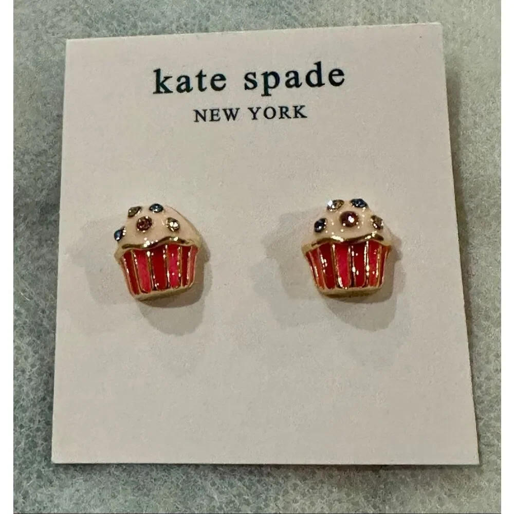 Kate Spade NEW earrings - take the cake Cupcake earrings